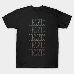 Hank Name Pattern T-Shirt